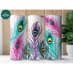 Peacock Tumbler For Women, Peacock Gifts For Her, Peacock Cup, Peacock Gifts For Women, Peacock Cup With Straw, Peacock