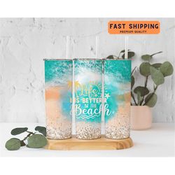 Life Is Better In Beach Vacation Tumbler, Beach Vacation Tumbler For Women, Girls Trip Tumbler, Summer Vacation Tumbler,