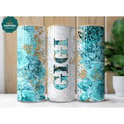 Gigi Tumbler for Grandma for Mother's Day, Cute Gigi Travel Tumbler, Floral Grandma Cup For Mother's Day,  Cute Mother's