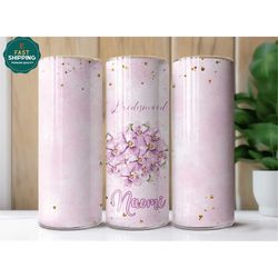 Personalized Bridesmaid Tumbler For Women, Bridesmaid Tumbler For Her, Bridesmaid Tumbler Cup, Bridesmaid Tumbler Person