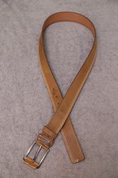 Lame Brown Leather Belt