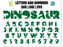 Dinosaur Font TTF, Dinosaur Alphabet SVG, Dinosaur letters SVG, Dinosaur Cut Files, Dinosaur Monogram SVG