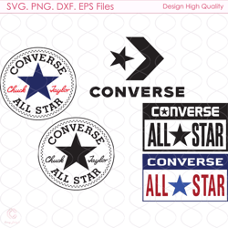 Converse Logo Bundle Svg, Converse Logo Svg, Shoes Logo Svg