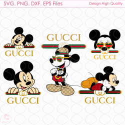 Gucci Mickey Bundle Svg, Mickey Logo Svg, Gucci Mickey Svg, Gucci Logo Svg