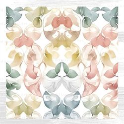 Abstract Pastel Calla Lilies Digital Pattern, Printable, Sublimation, Fabric, Scrapbook, Paper, Art, Clipart, Instant Do