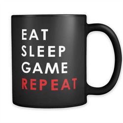 Eat Sleep Game Repeat Mug, Gaming Mug, Gaming Gift, Gamer Mug, Gamer Gift, Video Game Gift, Video Game Mug, Progamer Gif