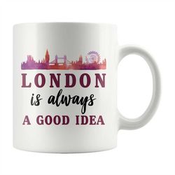 London Coffee Mug, London Gift, London Vacation Gift, London Mug, London Travel Mug, Traveling to London, UK Gift, UK Co