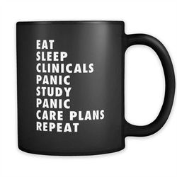 Nursing Student Mug, Nurse Coffee Mug, gift for nursing student, Eat Sleep Clinicals Mug, Funny Nurse Mug, Nursing Stude