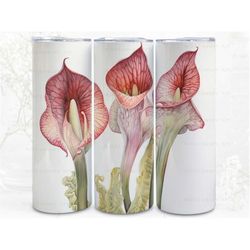botanical amorphophallus digital art, sublimation, 300dpi straight skinny 20 oz tumbler wrap, fabrics, wall canvas, pod,