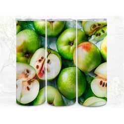 Apples Star Grid Digital Art Print, Sublimation, Straight Skinny 20 oz Tumbler Wrap, Fabrics, Wall Art, POD, Instant Dow