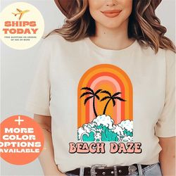 Beach Vibes Shirt, Summer Shirt, Funny Summer, Summer Gift, Hello Summer Tee, Cute Summer Graphic Tee,Palm Tshirt, Retro