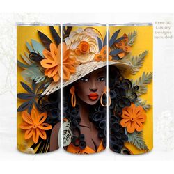 3D Summer Holiday Tumbler Wrap, Holiday 3D Digital Art, Papercraft Sublimation, Straight Skinny 20 oz Tumbler Wrap, Inst