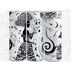 Black Lady Illusion 3 Digital Art Print, Sublimation, Straight Skinny 20 oz Tumbler Wrap, Fabrics, Wall Art, POD, Commer
