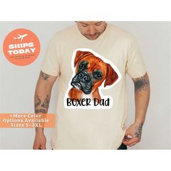 Boxer Dad Shirt for Dad for Father's Day Gift, Boxer Dad Gift, Boxer Dad Shirt for Dad, Animal Lover Shirt, Father's Day