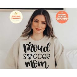 SOCCER MOM, Soccer Mom Sweatshirt, Soccer Cheer Mom Crewneck Sweatshirt, Sports Mom Hoodie, Soccer wife, Gift Soccer Mom