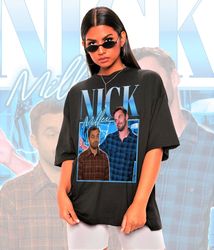 Nick Miller Shirt -Nick Miller Homage Vintage Tshirt, Nick Miller Retro Shirt, Nick M