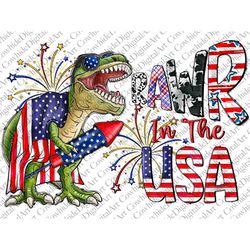 Rawrrr in the USA png sublimation design download, 4th of July png, American flag png, USA Dinosaur png, sublimate desig