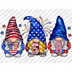 USA 4th of July gnomes png sublimation design download, 4th of July png, USA gnomes png, Independence day png, sublimate