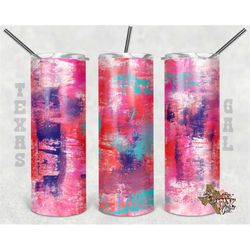 20 oz Skinny Tumbler Pink Abstract Seamless Sublimation Design PNG Instant DIGITAL ONLY