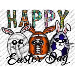 happy easter day sport png, volleyball png, american football, easter, digital download, football, sublimation designs,