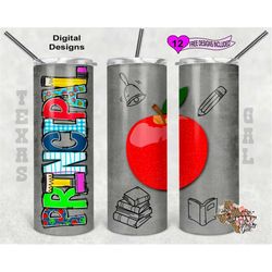 School Tumbler Wrap, Principal Tumbler Wrap, 20oz Sublimation Tumbler Design, Digital Download