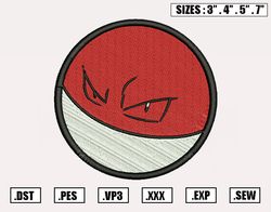 Pokemon Ball Machine Embroidery Design, Pokemon Embroidery File, Anime Embroidery Design, Machine Embroidery Design