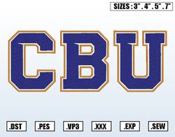 California Baptist Lancers Embroidery Designs, NCAA Logo Embroidery Files, NCAA California, Machine Embroidery Pattern
