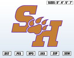 Sam Houston Bearkats  Embroidery Designs, NCAA Logo Embroidery Files, NCAA Gonzaga,Machine Embroidery Design File