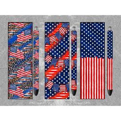 american pen wrap png sublimation design, sunflower pen wrap png, american flag pen wrap png, instant download, western