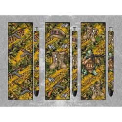 army pen wrap png sublimation design, military pen wrap png, 4th of july png, army veteran pen wrap png, instant downloa