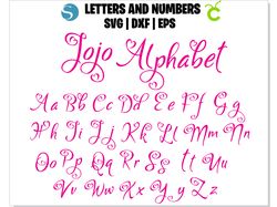Jojo Siwa Font SVG, Jojo Siwa Font OTF, Jojo Siwa letters SVG, Jojo Siwa Alphabet SVG, JoJo Siwa SVG Cut Files