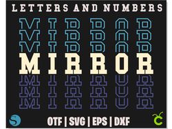 Mirror Font | Mirror font shirt, Mirror Font SVG, Mirror Font OTF, Mirror letters SVG Cricut Sport Baseball Varsity font
