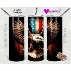 eagle tumbler wrap, american flag tumbler wrap, wood tumbler png, 20 oz skinny tumbler sublimation design, seamless patt
