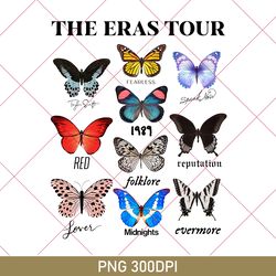 The Eras Tour Butterfly PNG, TS Eras Tour Butterfly Vintage PNG, Eras Tour PNG, Swiftie PNG, Taylor Swift Retro Vintage