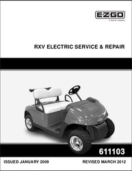 EZGO RXV ELECTRIC Service Repair Manual 611103 2009 2012