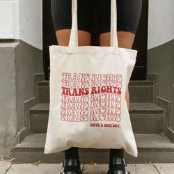 LGBTQ tote bag, Pride Month Gift, LGBTQ Support Hoody, Trendy Canvas Tote Bag, Reusab
