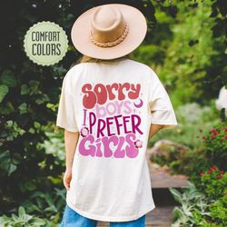 Pinky Lesbian Comfort Colors Shirt, Lesbian Shirts, LGBT Support TShirt, Gift For Les