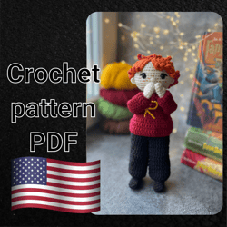 Crocheted pattern Ron Weasley (Harry Potter) Amigurumi doll