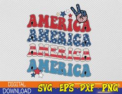 America USA Fourth Of July 4th For Svg, Eps, Png, Dxf, Digital Download