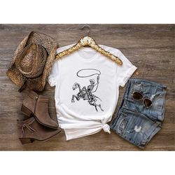 Skeleton Hunter Cowboy Shirt,America Cowboy Shirt,Southern Rodeo Shirt,Cowboy Horse Shirt,Cactus Shir,Western Shirt,Wild