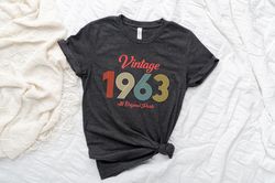 60th Birthday Shirt, Vintage T Shirt, Vintage 1963 Shirt, 60th Birthday Gift for Women, 60th Birthday Shirt Men, Retro S