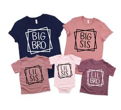Big Brother Sister Shirts, Little Brother Sister Shirts, Big Bro Sis Lil Bro Sis Matching Shirts, Big Bro Sis T-Shirt, L