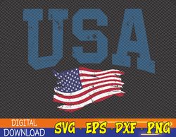 Patriotic USA , Distressed American Flag Svg, Eps, Png, Dxf, Digital Download