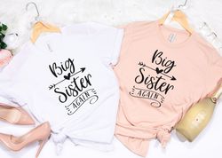 Big Sister In Training Shirt, Big Sister Again Shirt, Sister Shirts, Pregnancy Announ