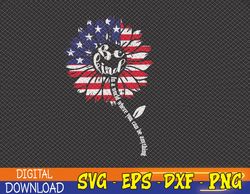 4th Of July Be Kind Sunflower Red White And Blue Svg, Eps, Png, Dxf, Digital Download
