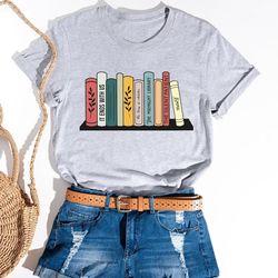 Custom Bookshelf Shirt, Booktok Merch Personalized Books Shirt, Custom Reader Shirt,