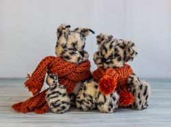 Teddy kittens/ Kitty/ Cat/ Plush cat/ Collectible cat ready to ship/ Kitten/ Mohair Teddy Bear/ Disk teddy/ Interior toy