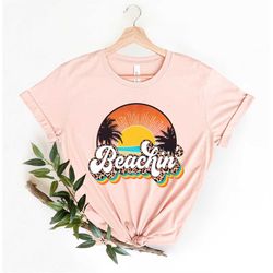 Beachin Retro Leopard Shirt, Retro Summer Shirt, Beach Shirt, Summer Leopard Shirt, Retro Beach Shirt, Summer Vacation,