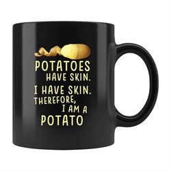 Funny Potato Mug, Potato Lover Gift, Potato Mug, Potato Farmer, Backyard Gift, Potato Garden Gift, Potato Lover Mug b165