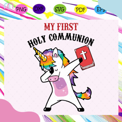 My 1st holy communion unicorn s